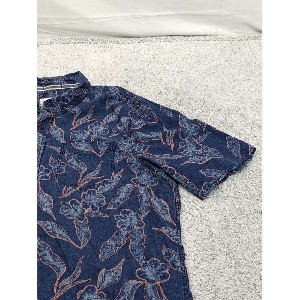 Fat Face Hawaiian Shirt Floral Short Sleeve‎ Button Up UK British Mens XLT Tall - Picture 5 of 15